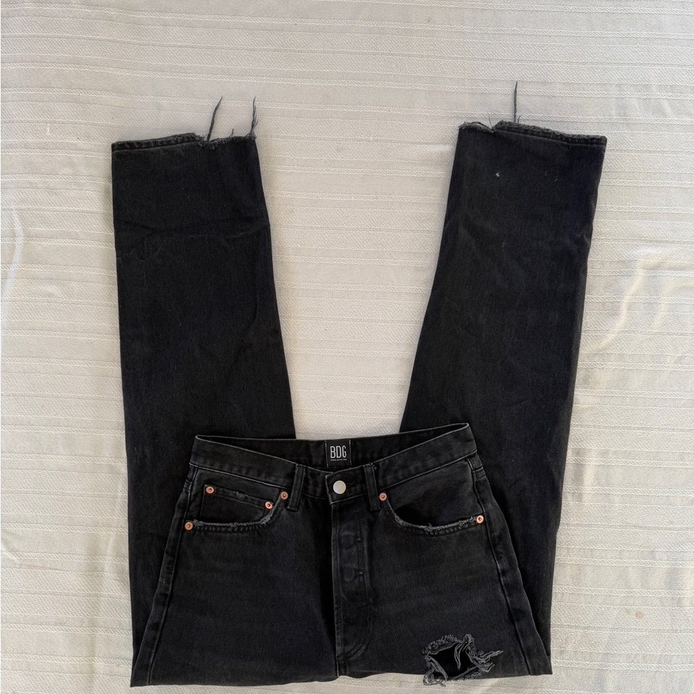 BDG Black Straight Leg Jeans Classic Style